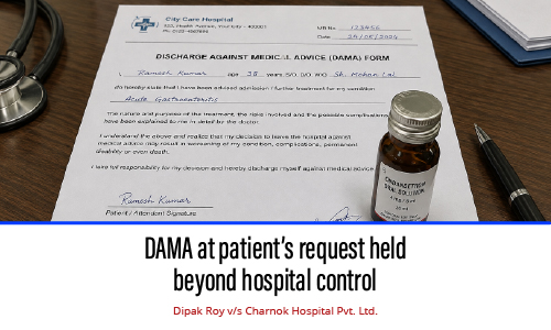 DAMA at patient’s request held beyond hospital control